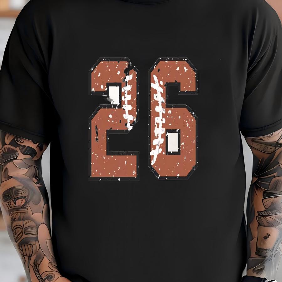 Football Shirt, Custom Team Number Shirt, Football Mom Shirt, Game Day Shirt, Sports Mom Gift, Football Sports Shirt T-shirt