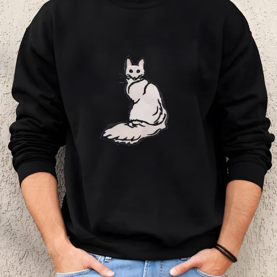 Angora Cat Sweatshirt Personalized Custom With Name Sweatshirt