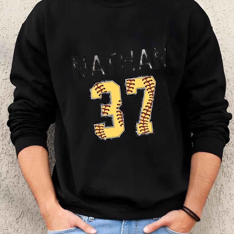 Game Day Softball Mama Kids Name Number Sweatshirt, Mothers Day Gift For Softball Mom, Softball Season Shirt, Game Day Softball Mama Shirt Sweatshirt