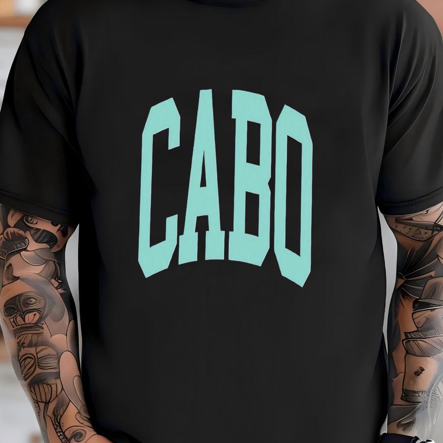 Cabo San Lucas Tshirt ® Minimalist Beachy Aesthetic Tee Retro Style Beach Coverup Girls Trip Premium Cabo Tee T-shirt