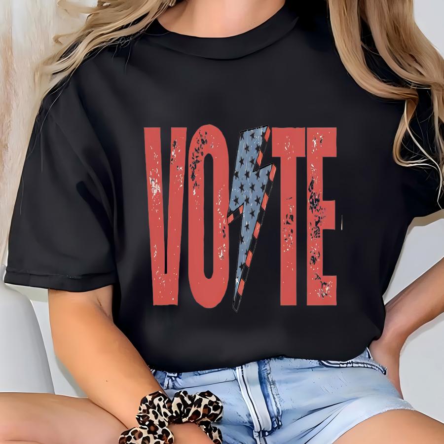 Vote Shirt, Political Shirts, ® Voting Shirt, American Flag, 2024 , Liberal Shirt, Democrat Shirt, Republican Shirt T-shirt