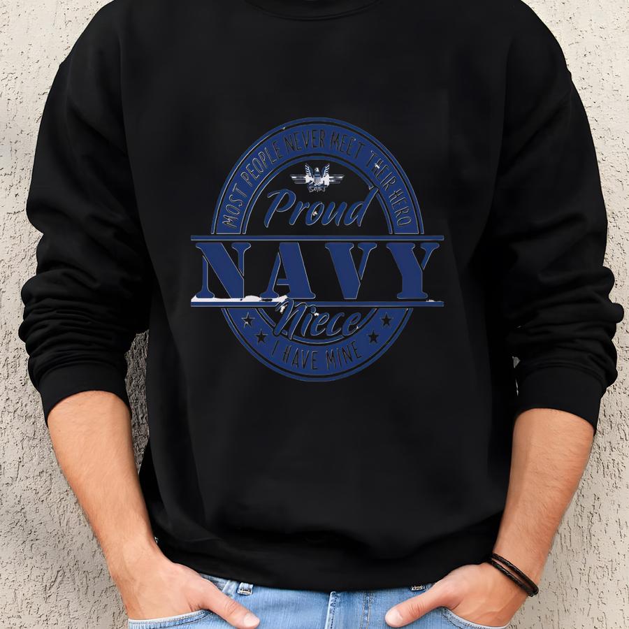 Proud Navy Niece Svg, Png, Dxf, Jpg, Eps, Soldier Home Coming Sublimation, Proud Navy Family Matching Graduation Shirt  Sweatshirt