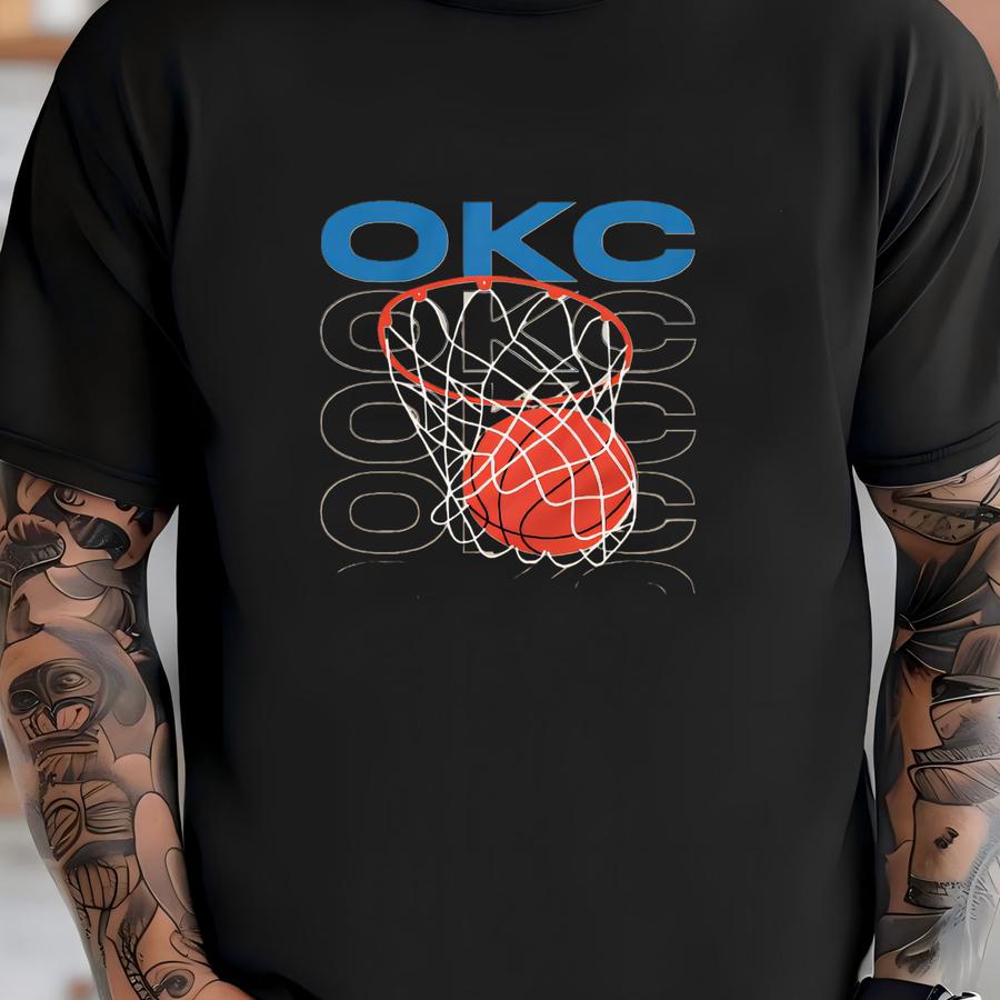 Okc Basketball - Soft Crewneck Sweatshirt T-shirt