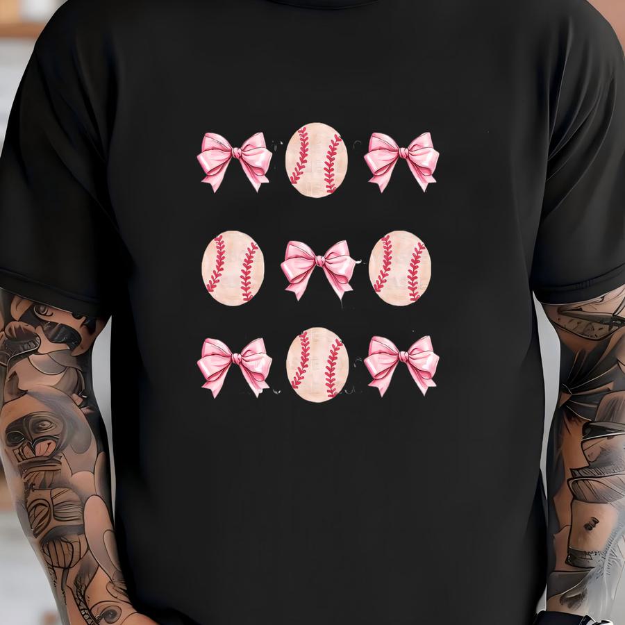 Coquette Bows Baseballs Hoodie Or Sweatshirt T-shirt