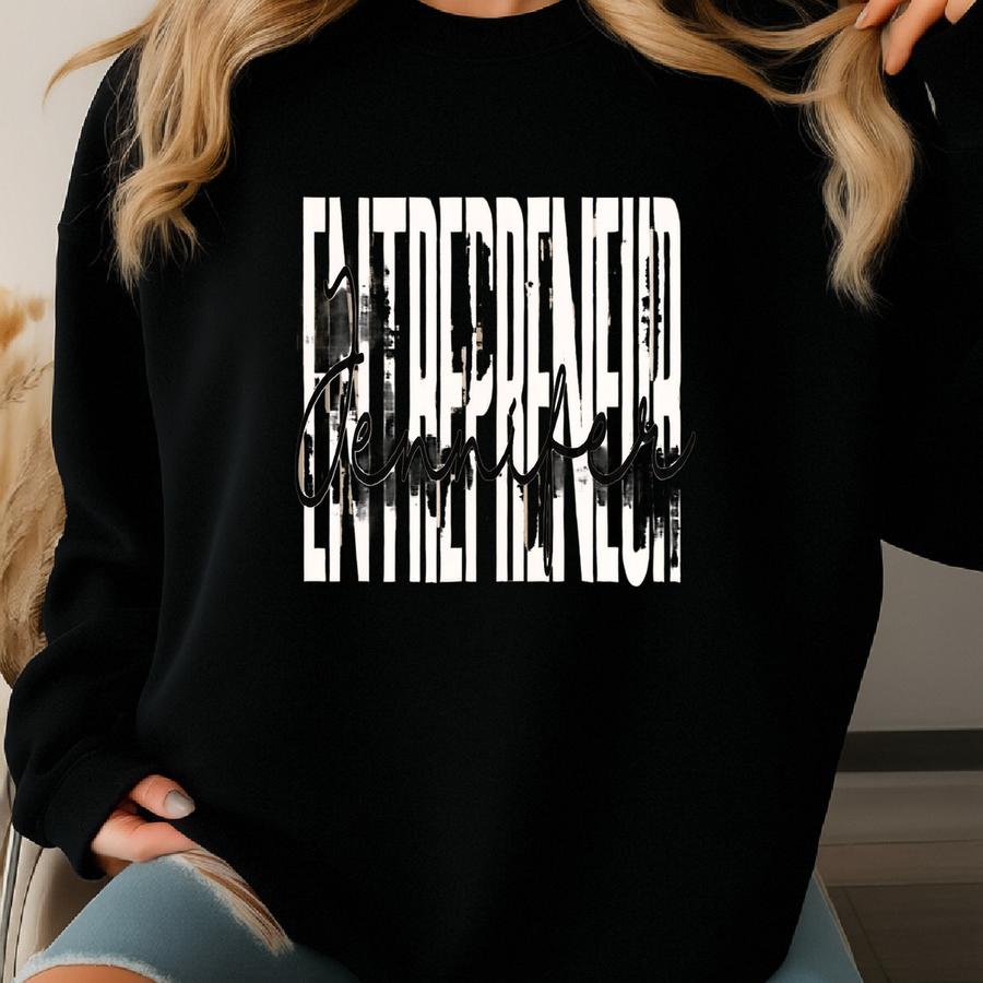Personalized Entrepreneur Shirt, Sweatshirt, Hoodie, Long Sve, Gift, Custom Name Entrepreneur, Ceo, Small Business Owner, Boss Sweatshirt