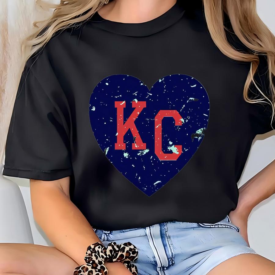 Womens Kansas City Soccer Shirt, Kc Soccer Heart Shirt, Kansas City Tshirt, Kc Soccer Pride, Kansas City Shirt, Kc Soccer Tshirt Gift T-shirt