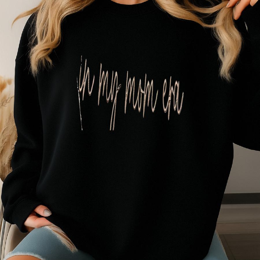 'in My Mom Era' Sweatshirt: Personalized Kids Names, Soft Mama Gift Sweatshirt