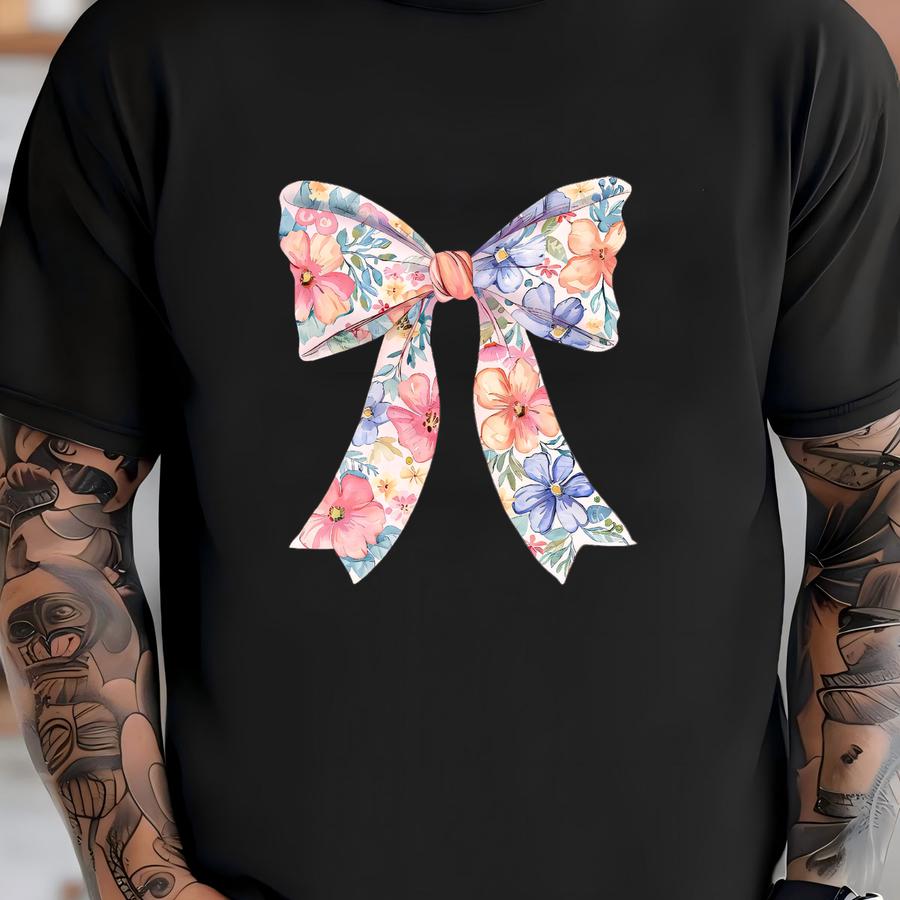 Mama Spring Floral Coquette Dtf Transfer: Stylish Springtime Design T-shirt
