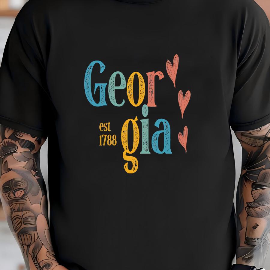 Retro Georgia Shirt, Georgia T Shirt, Georgia Shirt, Grunge Georgia Shirt, Georgia Gift, Georgia Shirt, Georgia Lover T-shirt