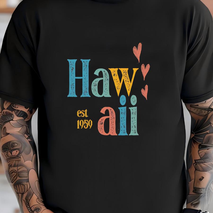 Vintage Hawaii Shirt, Retro Hawaii Shirt, Hawaii T Shirt, Hawaii Shirt, Grunge Hawaii Shirt, Hawaii Gift, Hawaii Shirt T-shirt