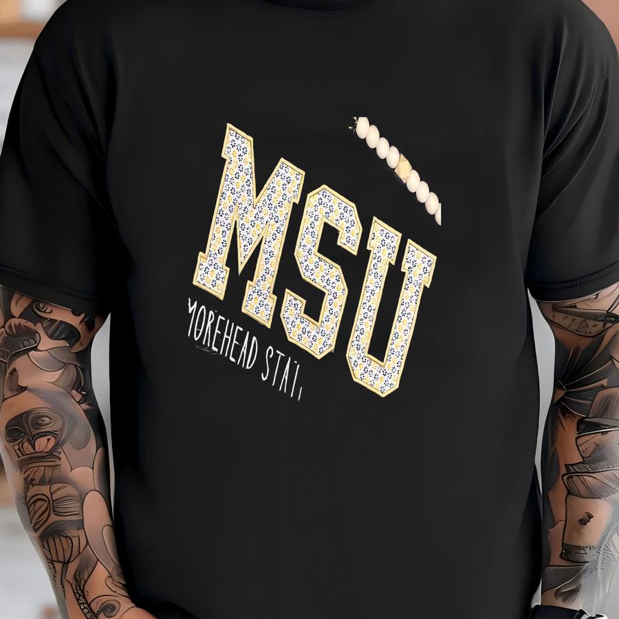Msu Morehead State University Applique Tee, Msu, Msu Eagles, College Shirt, College Gift, Grad Gift, Grad Shirt, Morehead, Ky, College Tee T-shirt