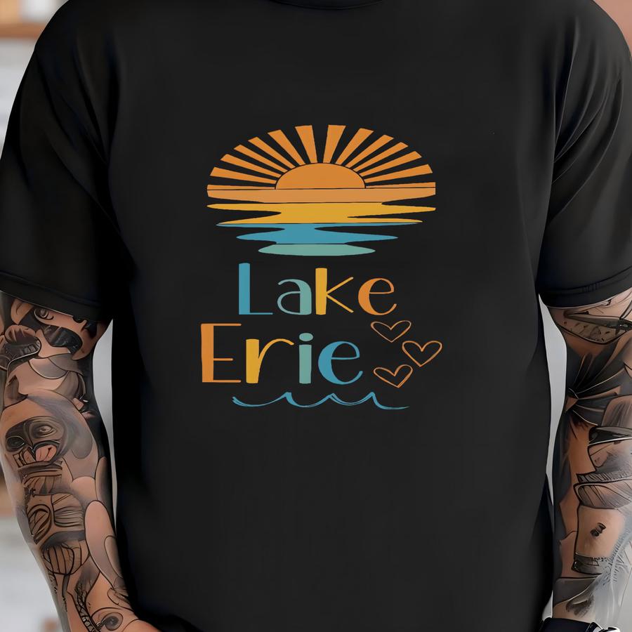 Lake Erie Garden Banner, Lake Erie Sign, Lake Erie Banner, Lake Erie Flag, Lake Erie Cottage, Lake Erie, Lake Erie Gift, Lake Erie Home T-shirt