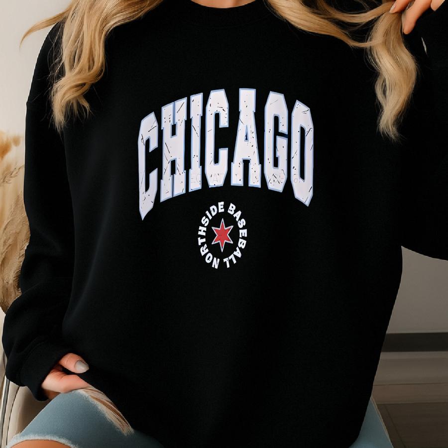 Cozy Chicago Baseball Hoodie, Vintage Chicago Baseball Fan Gift, Baseball Chicago Sweatshirt, Wrigleyville, Chicago Baseball Hoodies, Unisex Sweatshirt