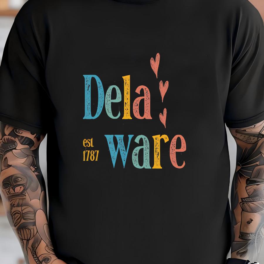 Vintage Delaware Shirt, Retro Delaware Shirt, Delaware T Shirt, Delaware Shirt, Grunge Delaware Shirt, Delaware Gift T-shirt