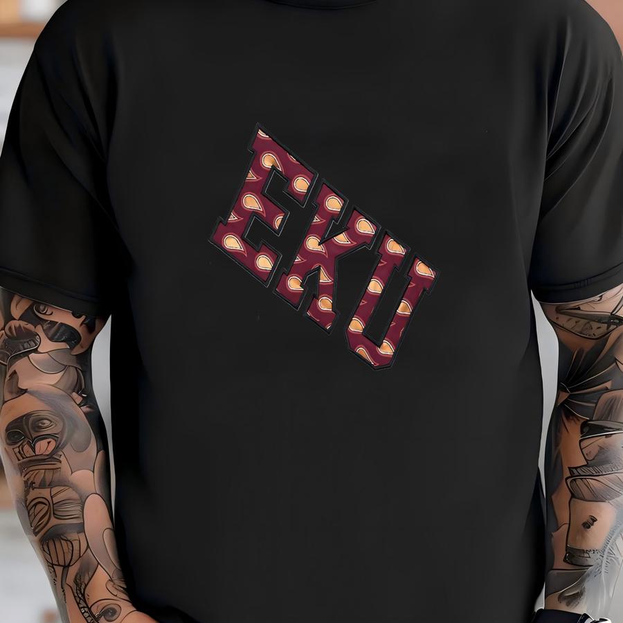 Eku Paisley Applique Tee, Eku Colonels, Eastern Kentucky, Eky, Kentucky, Ky, College Shirt, College Gift, Girl Gift, Grad Gift, Grad Shirt T-shirt