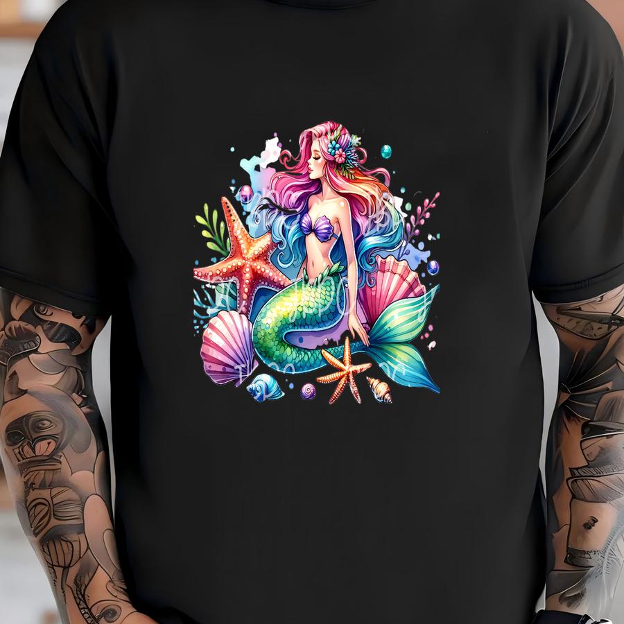 Mermaidcore Ocean Inspired Style Svg Preppy Stuff Mermaid Wall Art Trending Svg Top Selling T Shirts Coconut Girl Siren Ocean Inspired T-shirt