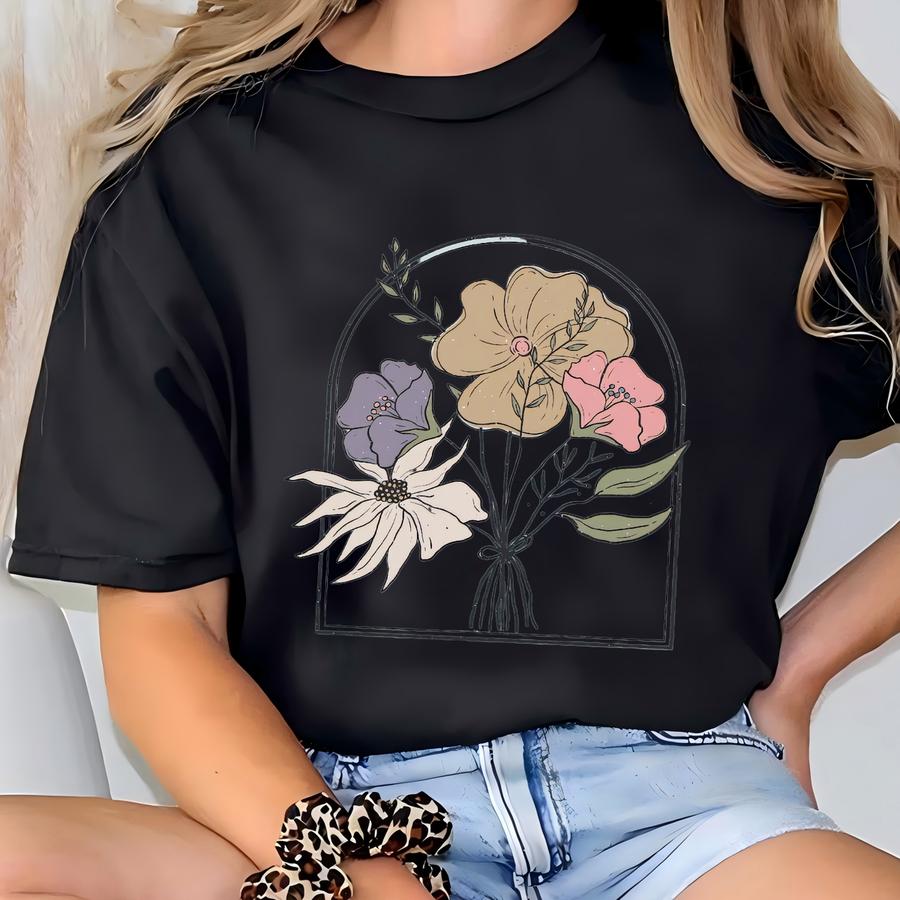 Homeschool Mom Shirt With Flowers, Homeschool Mom, Homeschool Shirt, Homeschool Mama Shirt, Homeschool Mama,homeschool Tshirt T-shirt