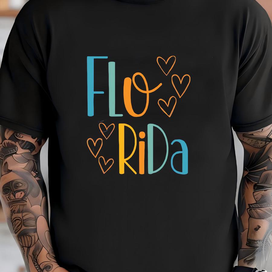 Florida Hoodie: Tee With Whimsical Font T-shirt
