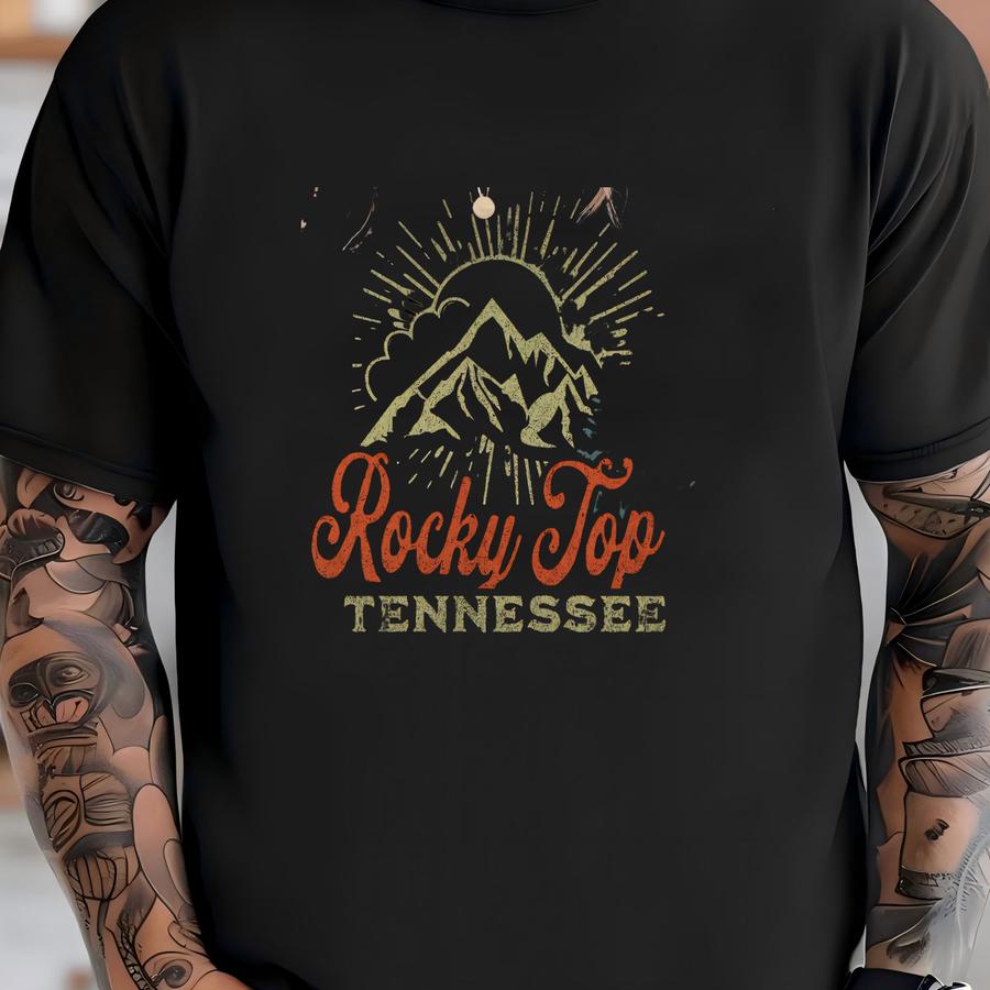 Rocky Top Tennessee Shirt, Retro Tennessee, Mountains Shirt, Western Graphic Tee, Country Shirt, Travel Shirt, Tristar, Tennessee Home T-shirt