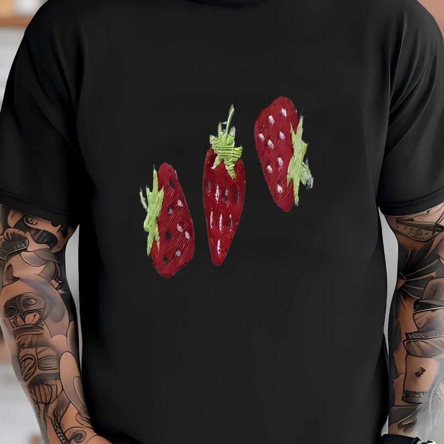 Strawberry Jumper, Hoodie, Crew Neck Sweatshirt. Summer Strawberry Picking Outfit T-shirt