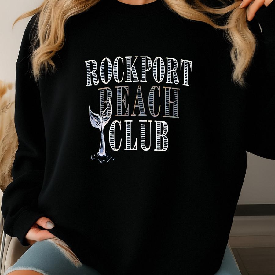Rockport Texas Beach Sweatshirt Womens Texas Travel Crewneck Sweatshirt Texas Beach Travel Gifts Rockport Travel Gifts From Texas. Sweatshirt