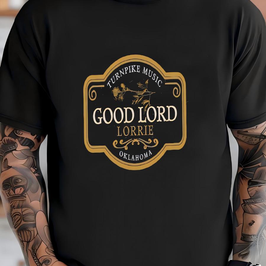 Good Lord Lorrie Western Cowboy Cowgirl Tee, Concert Shirt, Turnpike Music, Oklahoma Red Dirt Country, Women's Concert Tee Vintage Floral T-shirt