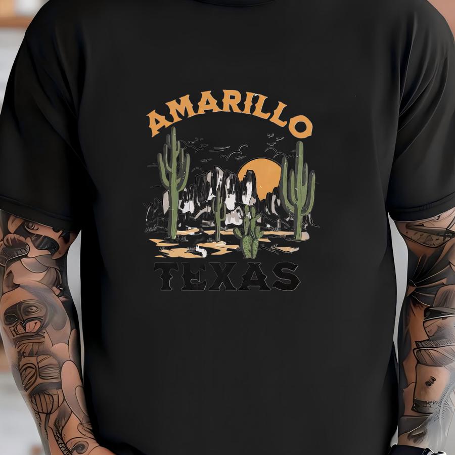 Amarillo Texas Shirt, God Bless Texas, Cowgirl Shirt, Western Shirt, Western Graphic Tee, Country Shirt, Western Tee, Gift For Cowgirl T-shirt