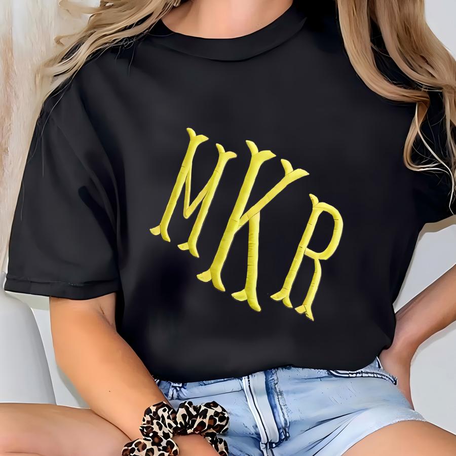 Girls Monogram Shirt, Kids , Summer Camp Hoodie, Toddler Monogram, Birthday Gift For Girls, Sister Shirts T-shirt