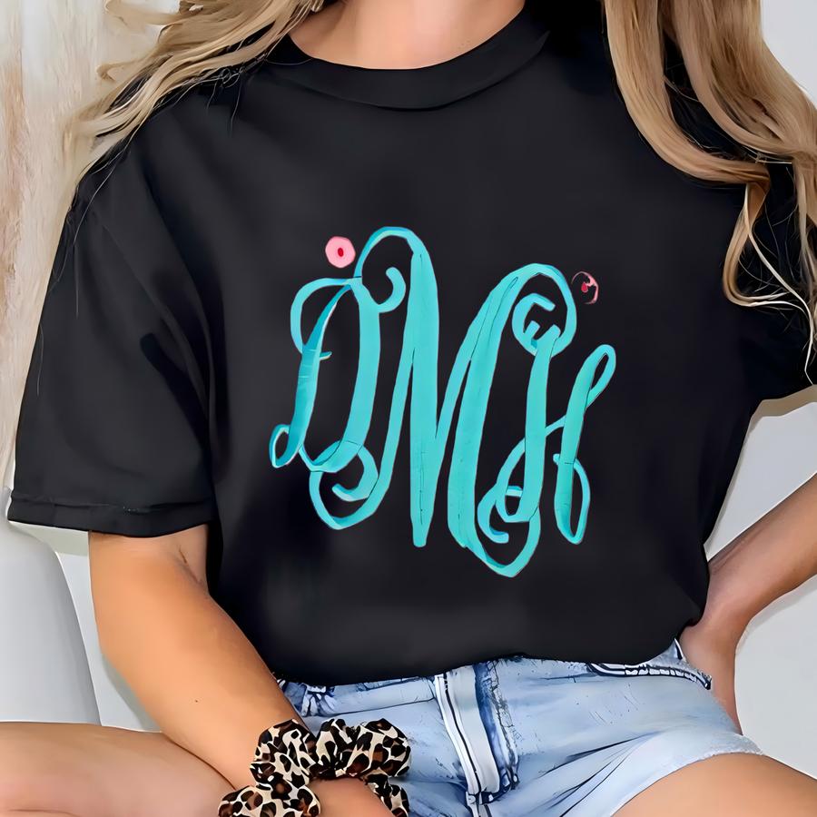 Monogram Dad Hat: Baseball Cap, Ladies Gift T-shirt