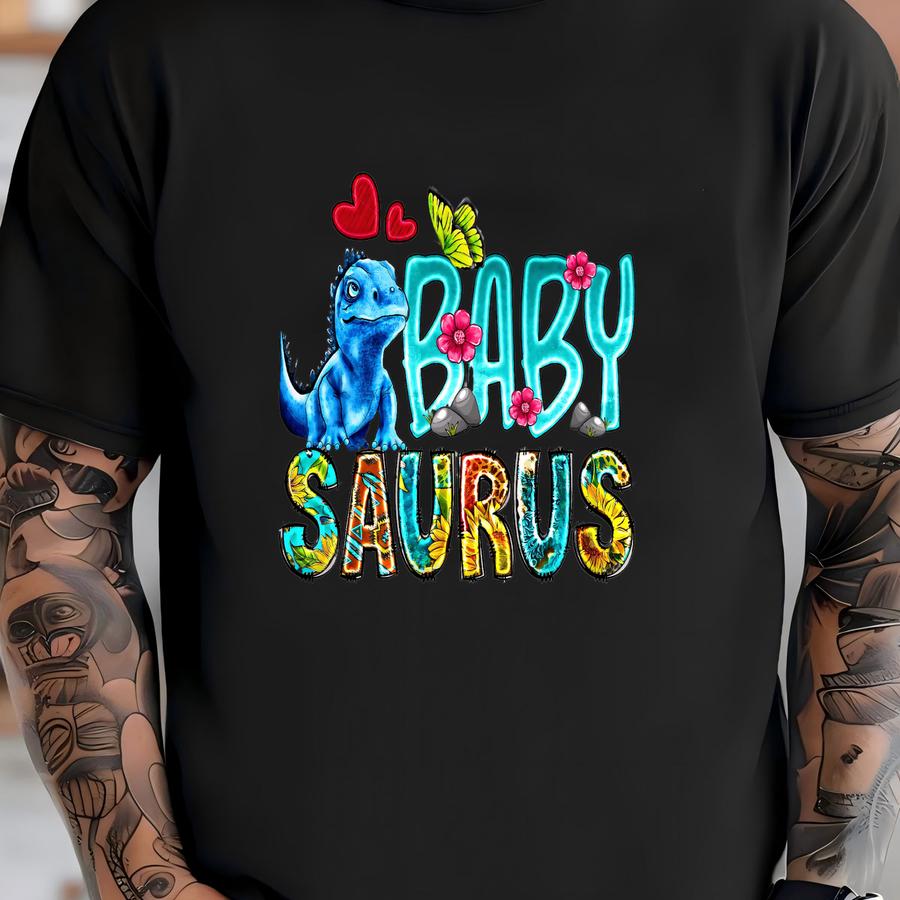 Dtf Transfer: Baby Saurus Dinosaur - Easy Iron-on For Babies T-shirt