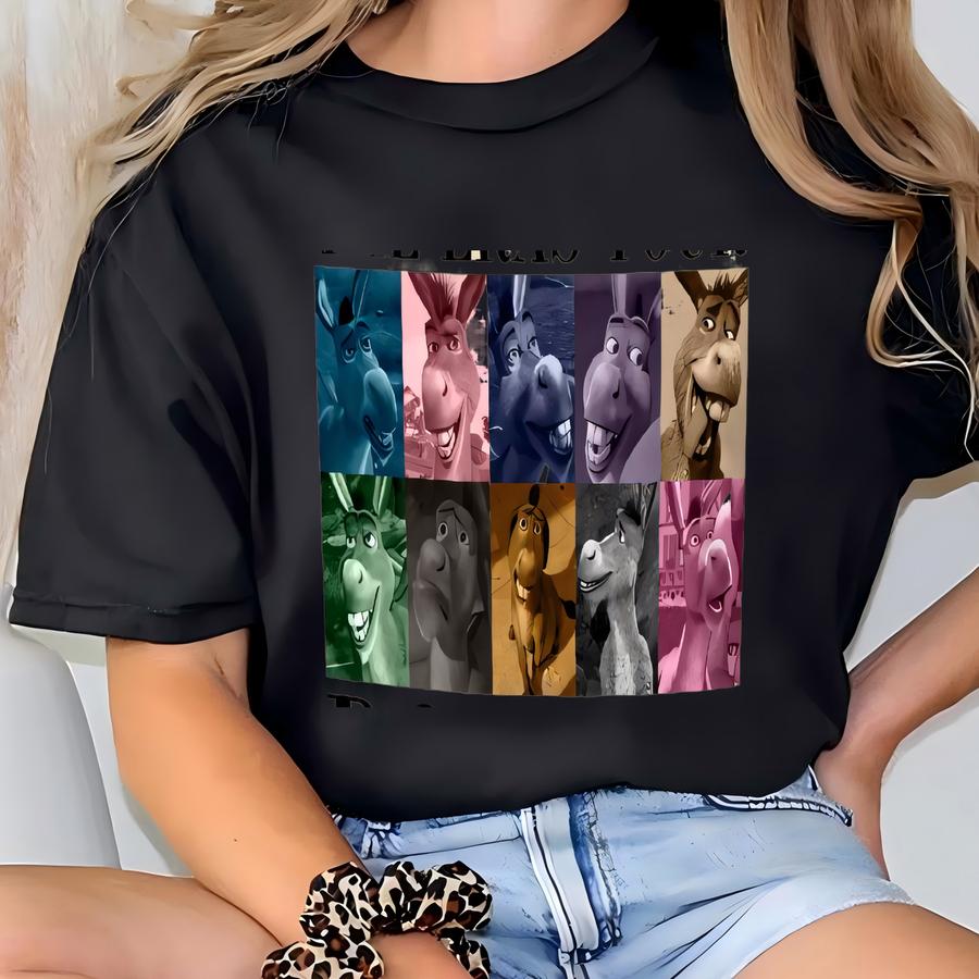 Donkey Shrek The Tour Shirt, Funny Trending Shirt, Shrek And Fiona Shirt, Funny Trending Shrek Meme Gift For Shrek Lover, Shrek Costume T-shirt