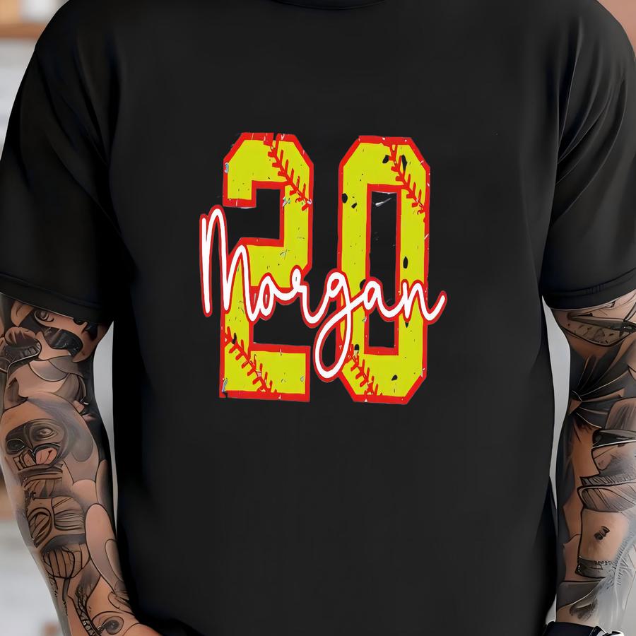 Softball Tank Top, Custom Team Number Tank Top, Softball Mom Tank Top, Game Day Tank Top, Sports Mom Gift, Softball Tanks, Sports Tank Tops T-shirt