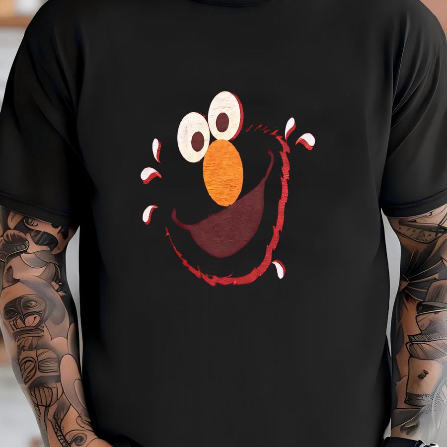 Vintage 90s Cartoon Sesame Street Back Front Print Crewneck Tshirt L Size T-shirt