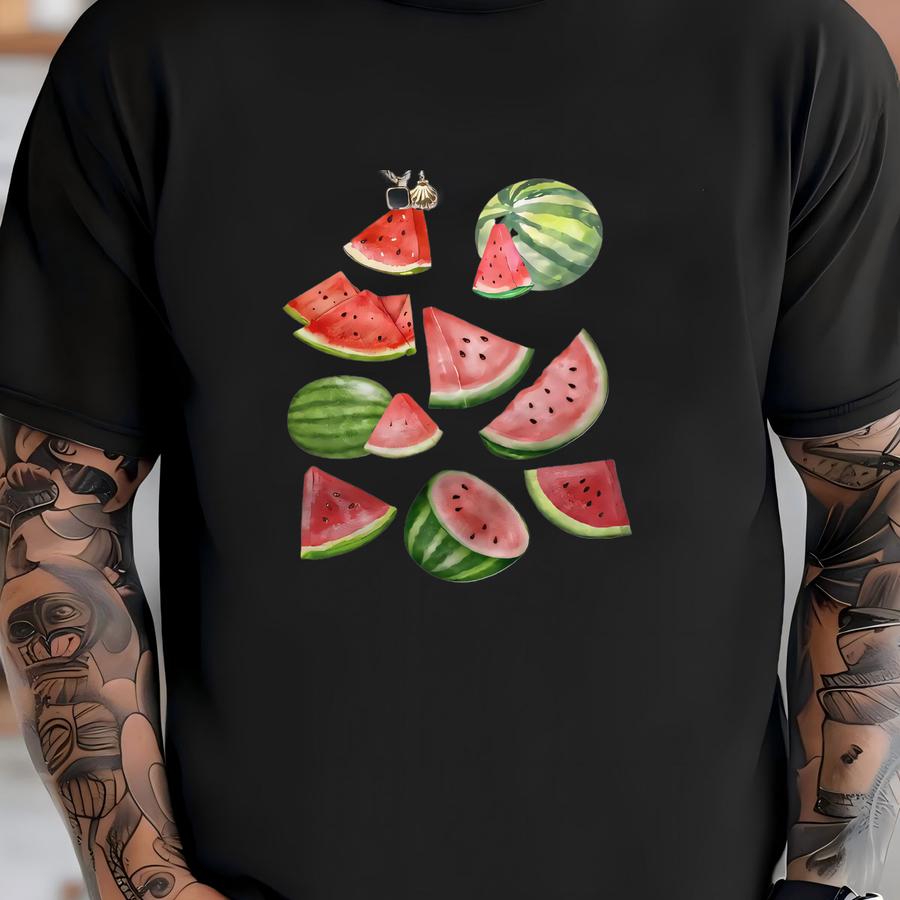 Watermelon Baby Tee, Watermelon Shirt, Aesthetic Fruit Shirt, Fruit Tee,vintage Fruit Shirt, Cute Top,watermelon Graphic Hoodie, Summer Tee T-shirt