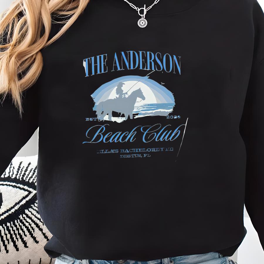 Al Cowgirl Bachelorette Party Tee: Custom Beach Club Shirt Sweatshirt