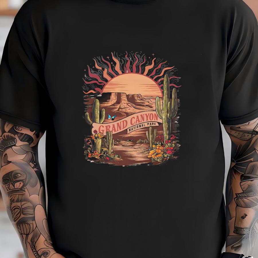 Grand Canyon Shirt, Desert Shirt, Cactus Shirt, Western Graphic Tee, Adventure Shirt, Retro Hoodie, Cowgirl Shirt, Wild West Shirt T-shirt