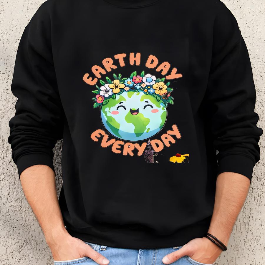 T-shirt Kids Youth Tee Earth Day T-shirt Gender Neutral Tshirt Environmentalist Gift Mother Nature Tee Every Day Top Young Gift Idea Sweatshirt