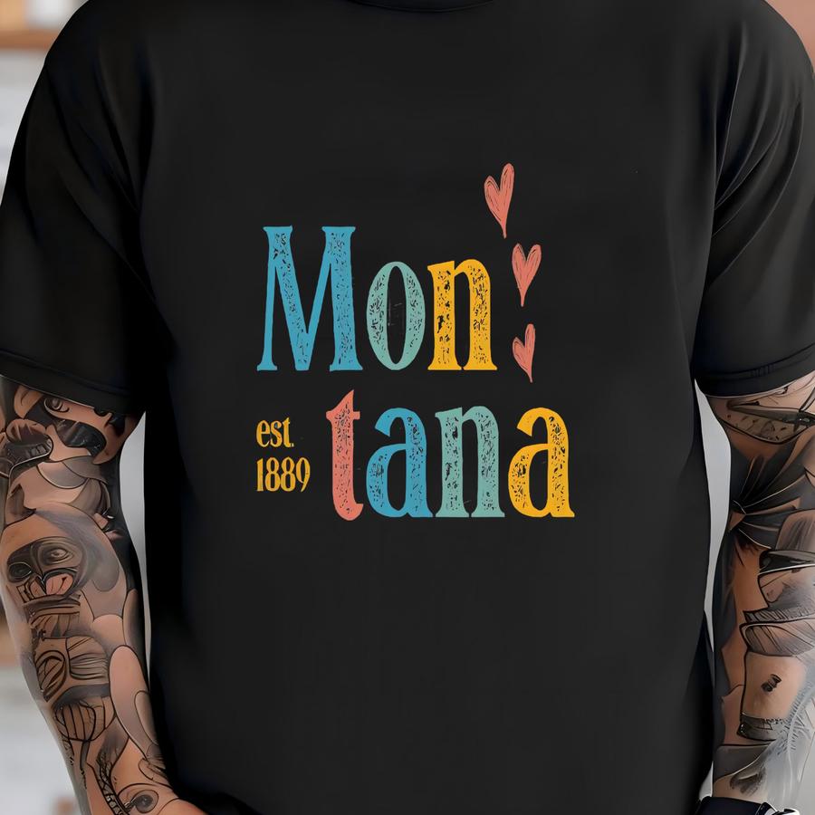Vintage Montana Shirt, Retro Montana Shirt, Montana T Shirt, Montana Shirt, Grunge Montana Shirt, Montana Gift, Montana Tee T-shirt