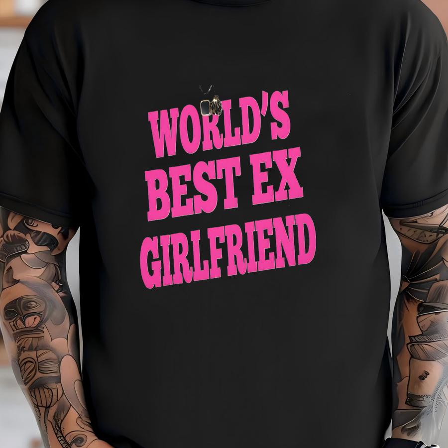 World's Best Ex Girlfriend Baby Tee, Funny Shirt, World's Best Ex Girlfriend Shirt, Y2k Graphic Tee, Gift For Her, 2000s Aesthetic Shirt T-shirt