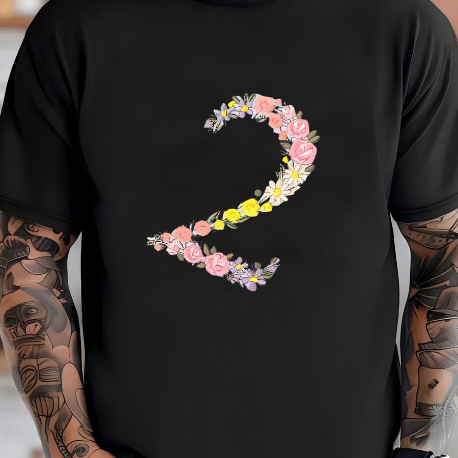 Girls 2nd Birthday Romper: Floral  T-shirt