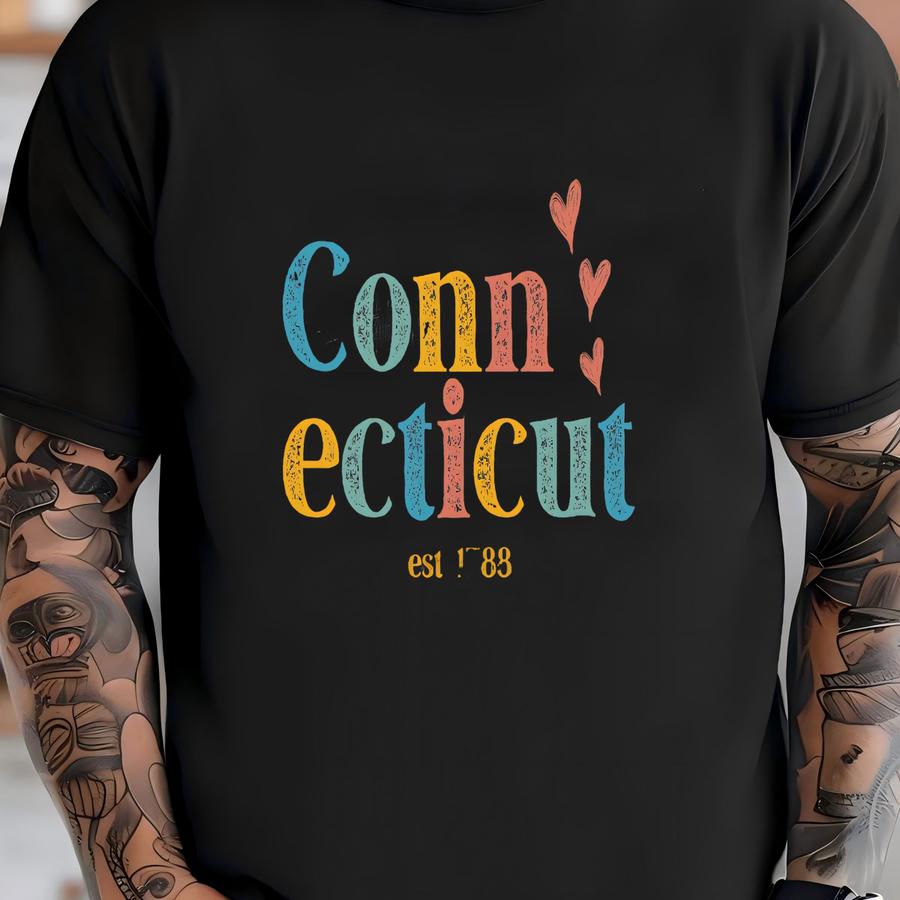 Vintage Connecticut Shirt, Retro Connecticut Shirt, Connecticut T Shirt, Grunge Connecticut Shirt, Connecticut Gift, Connecticut Tee Shirt T-shirt