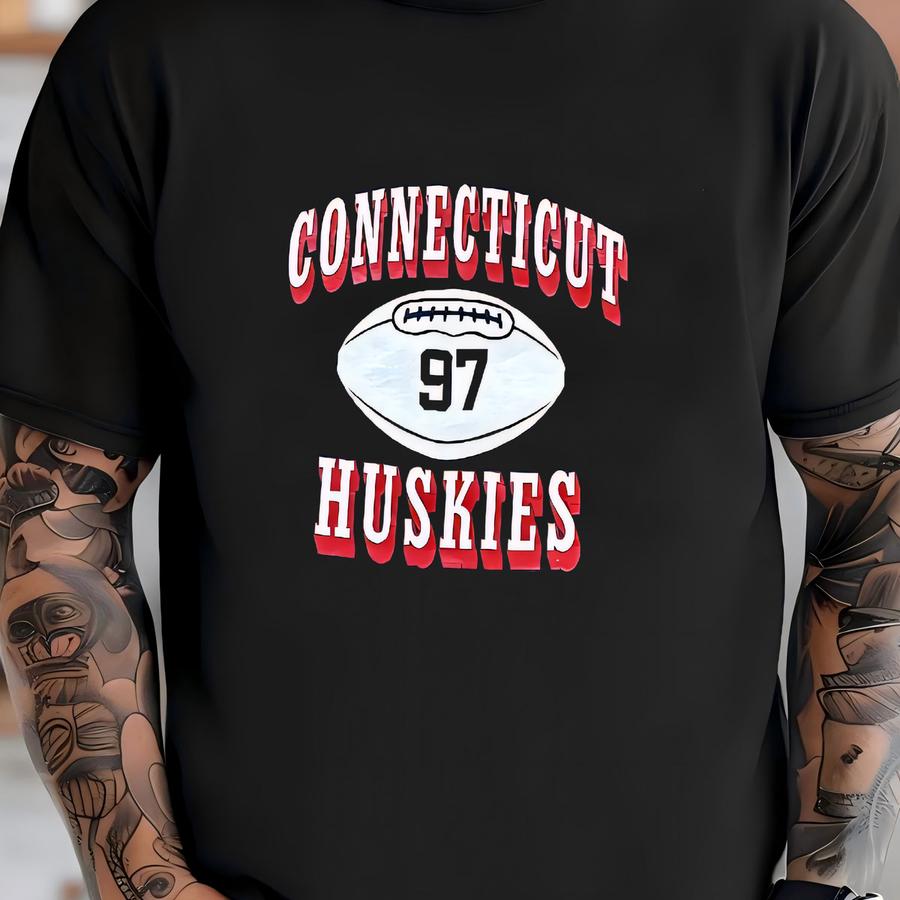 Uconn Football Vintage Heavyweight Crewneck Sweatshirt Xxl T-shirt