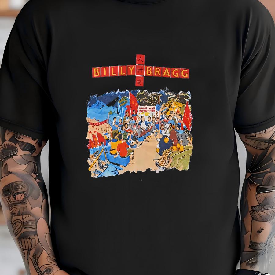 Vintage 1988 Billy Bragg Workers Playtime America Tour T Shirt Xs-small / 1980s 80s Folk Rock Post Punk New Wave Political Activist Tee T-shirt