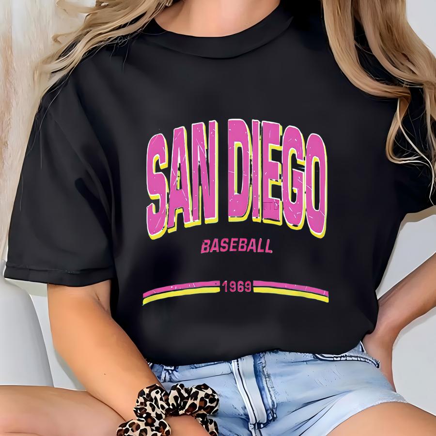 Vintage San Diego Baseball Crop Top, Distressed Baseball Shirt, Sd Baseball, Slam Diego, Shirt, Sd Baseball Fan Gift, Cropped T-shirt