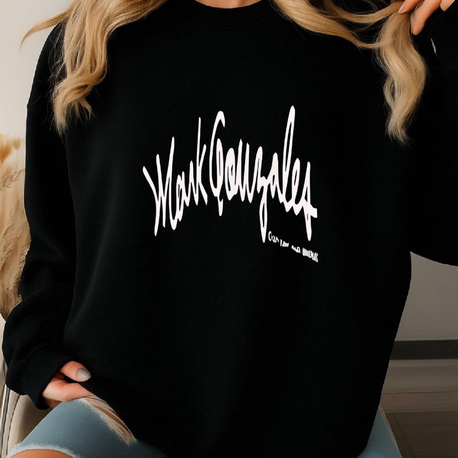 Vintage Mark Gonzales Crewneck Sweatshirt Print Logo Blue Color Men’s L Sweatshirt