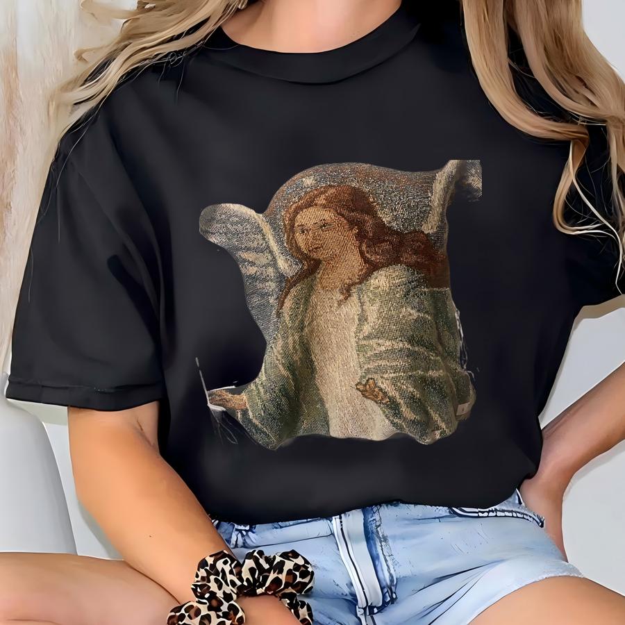 Angel Upcycled Crewneck Sweatshirt T-shirt