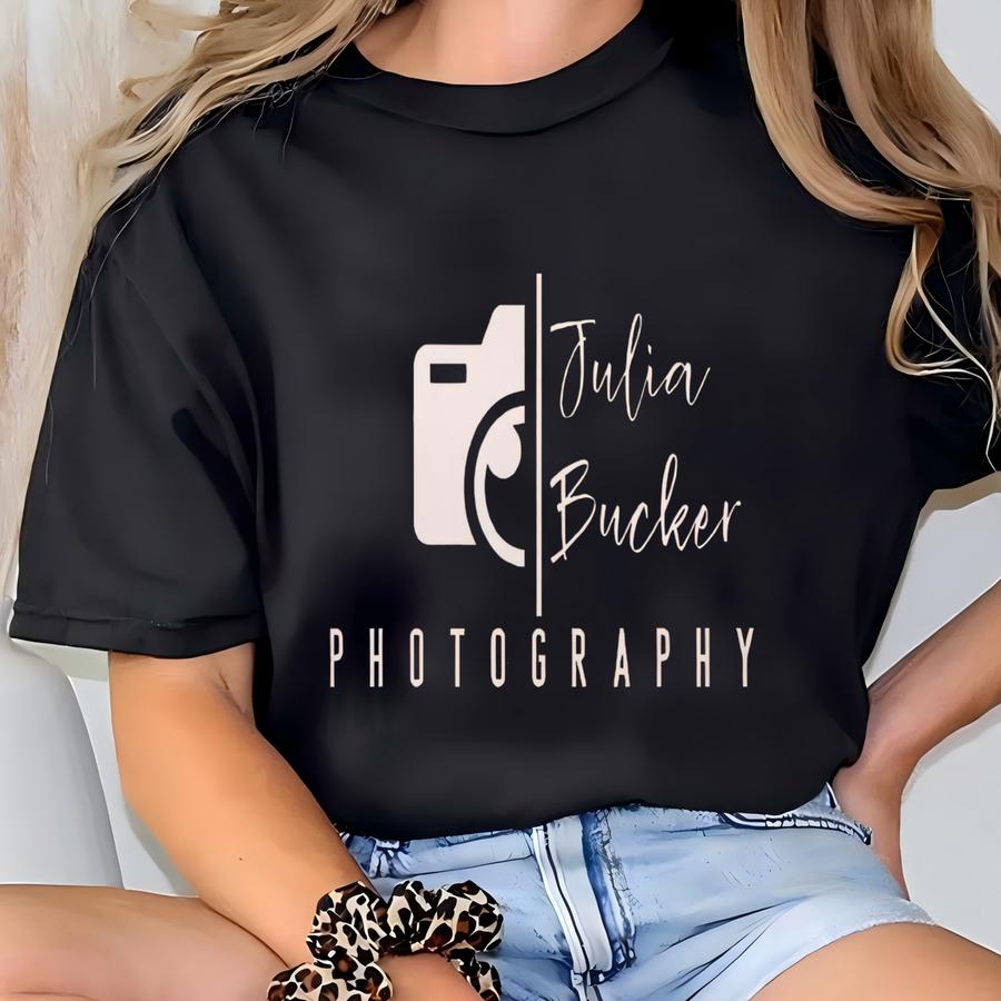 Custom Photographer Shirt, Personalize Photographer Shirt, Photographer Thank You Gift, Wedding Photographer, Photography Camera Shirt T-shirt