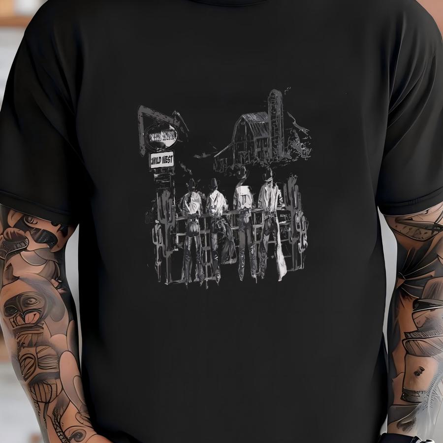 Wild West Cowboys Crewneck Sweatshirt T-shirt