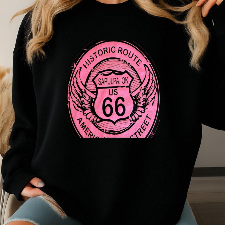 Sapulpa Oklahoma Route 66 Souvenir T Shirt Sweatshirt