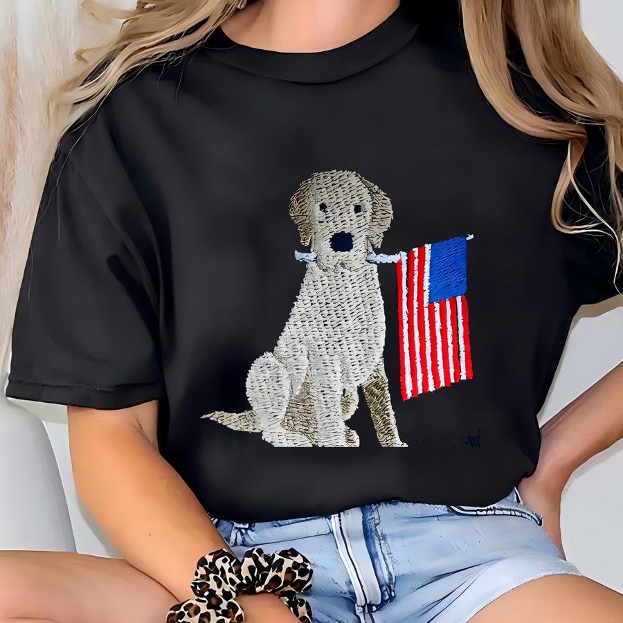 4th Of July Cap, Dog American Flag Hat, Independence Day Hat T-shirt